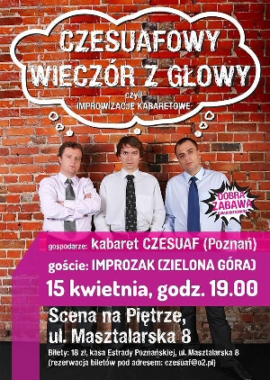 KONKURS: Czesuafowy Wieczór z Głowy (Poznań)!